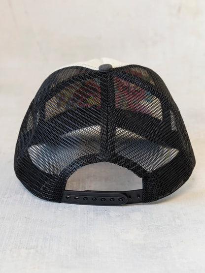 Needlepoint Trucker Hat - Flower