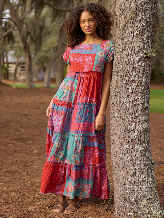 Berkley Maxi Dress - Jewel Positano Scarf